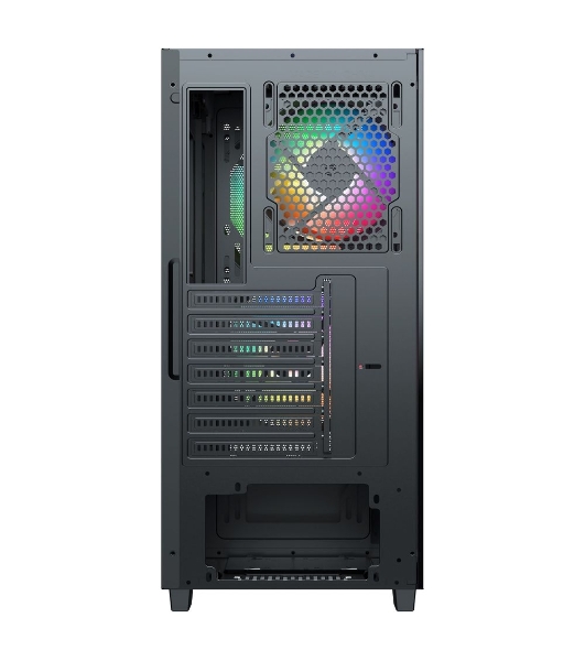 Компьютерный корпус ACD Citadel 106 ATX, черный, USB 3.0x1, USBx2+HD audio,1x12см ARGb rear+2x14см ARGb front,TG