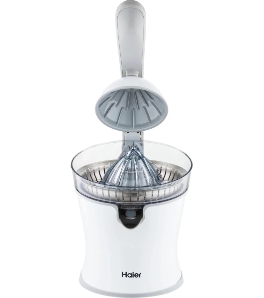 Соковыжималка Haier HJ-700 белый, цитрусовая, 100 Вт, 700 мл, механическое