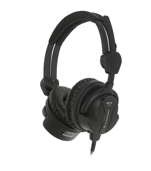 Проводные наушники Sennheiser HD 26 Pro черный, накладные, Jack 3.5/6.3 мм, складная чашка