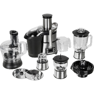 Кухонный комбайн Kitfort KT-1395 800Вт серебристый/черный