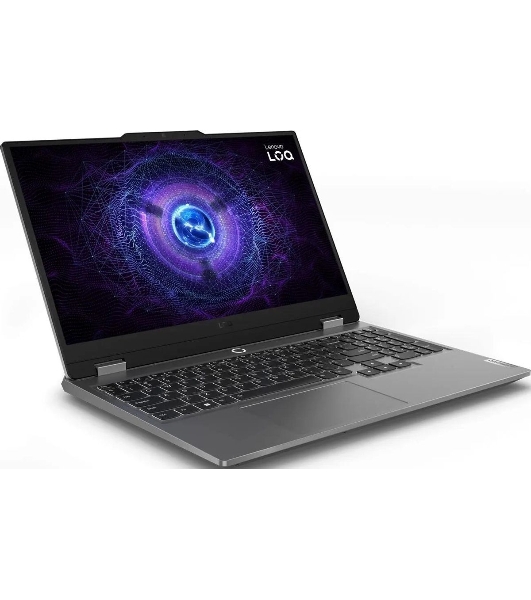 Ноутбук Lenovo LOQ 15IRX9 Core i5 13450HX 16Gb SSD512Gb NVIDIA GeForce RTX 3050 6Gb 15.6' IPS FHD (1920x1080) без ОС grey WiFi BT Cam (83DV0073PS)