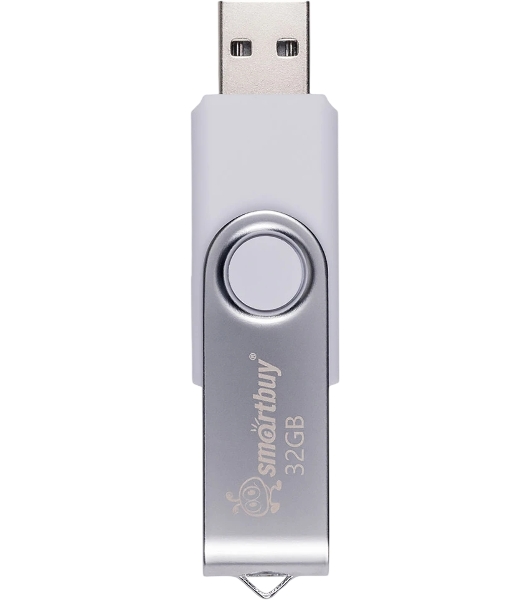 Флешка USB SmartBuy 032GB Twist White (SB032GB2TWW)