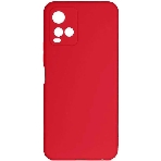 Чехол (клип-кейс) DF vCase-06 для Vivo Y21/Y33s красный, фото 1