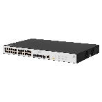 Коммутатор POE управляемый гигабитный уровня 2, 24 порта 10/100/1000Base-T с поддержкой PoE, 4 порта 100/1000BASE-X (SFP), бюджет POE 370W, фото3