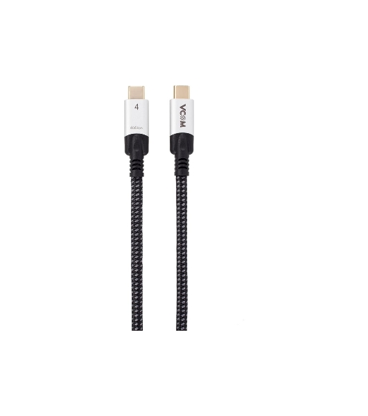 Кабель VCOM USB4 TypeC(M)--TypeC(M), 5K 60Hz, 8K 30Hz 40Gbps, PD 240W, 2м CU560-2M