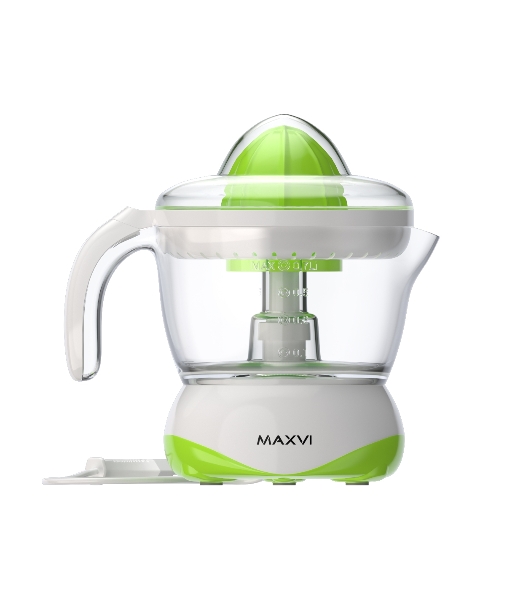 Соковыжималка Maxvi SG401 белый/зелёный, цитрусовая, 40 Вт, 700 мл, механическое