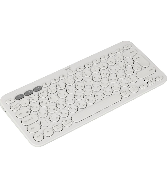 Клавиатура беспроводная Logitech K380, Bluetooth, белый