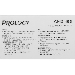 Автомагнитола Prology CMX-165, 1 DIN, Bluetooth, USB Type-A, AUX, пульт ДУ, фото2