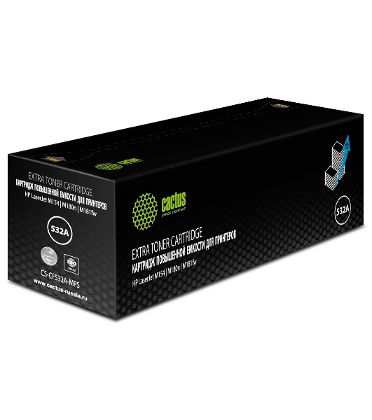 Картридж лазерный Cactus CS-CF532A-MPS пурпурный (2700 стр.) для HP LaserJet M154/M180n/M181fw