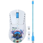 Мышь беспроводная A4Tech Bloody R73 Pro белый/рисунок оптическая 26000dpi беспров. USB-C 7but (R73 PRO NYX MIRAGE), фото2