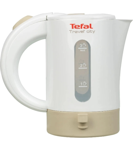 Электрочайник Tefal KO120130 белый/бежевый, 0.5 л, 650 Вт, скрытый нагревательный элемент