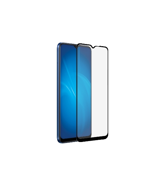 Защитное стекло для экрана DF rmColor-11 черный для Realme C15 прозрачная 1шт. (DF RMCOLOR-11 (BLACK))