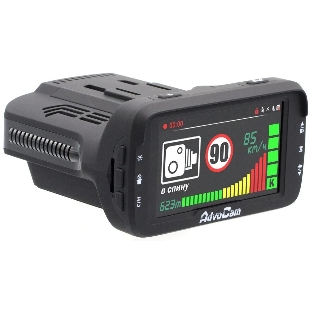 Видеорегистратор AdvoCam FD Combo GPS, 1920x1080, 2.7', GPS, G-сенсор, датчик движения, GPS-информатор