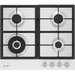 Газовая варочная панель Indesit THPM 642 WS/WH/I, независимая, белый, фото 1