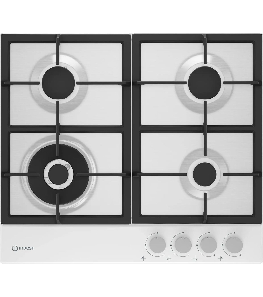 Газовая варочная панель Indesit THPM 642 WS/WH/I, независимая, белый