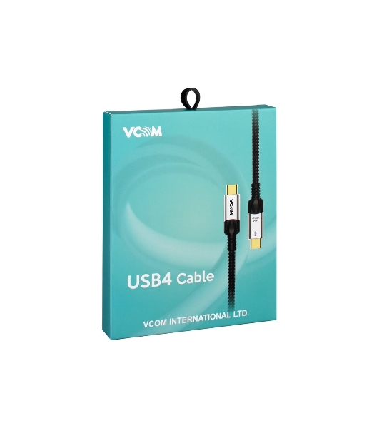 Кабель VCOM USB4 TypeC(M)--TypeC(M), 5K 60Hz, 8K 30Hz 40Gbps, PD 240W, 2м CU560-2M