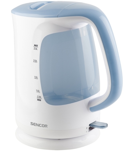 Электрочайник Sencor SWK 2510WH белый, 2.5 л, 2200 Вт, скрытый нагревательный элемент