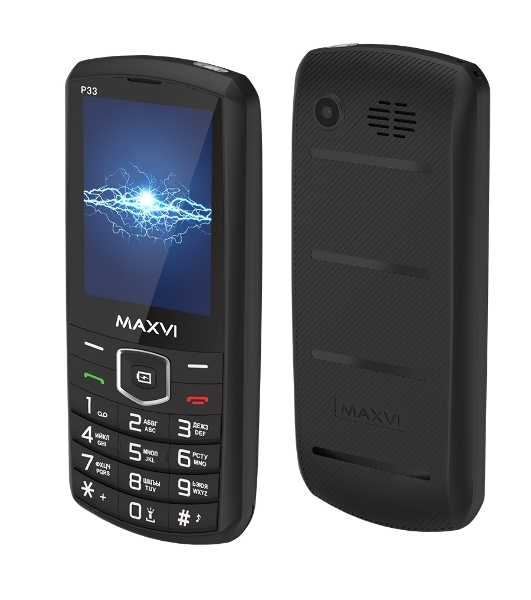 Мобильный телефон Maxvi P33 черный