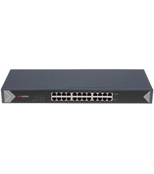Коммутатор Hikvision DS-3E0524-E(C), 24×1 Гбит/с, неуправляемый