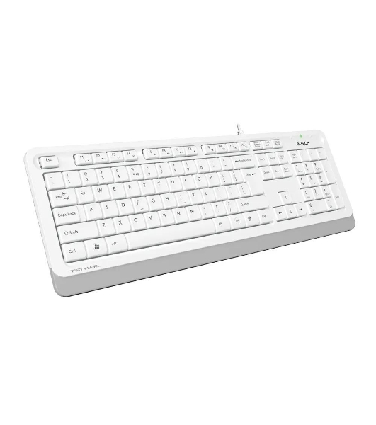Комплект клавиатура+мышь A4Tech FStyler F1010 проводной, USB, 1600 DPI, белый/серый
