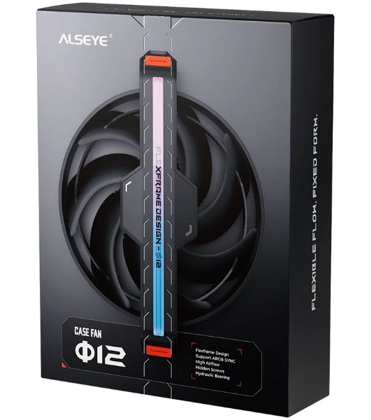 Вентилятор для корпуса ALSEYE Φ12(DM12)-W (Clear Frame)