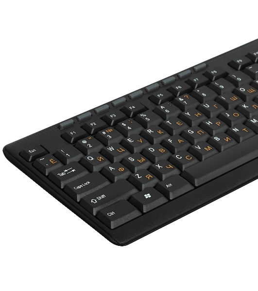 Комплект клавиатура+мышь Dialog Pointer KMROP-4020U беспроводной, USB, 1600 DPI, чёрный