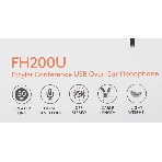 Гарнитура A4Tech Fstyler FH200U серый/синий, проводная, фото3