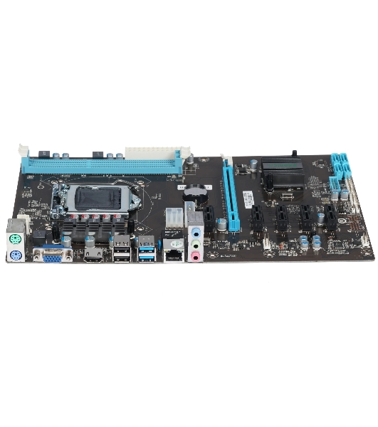 Материнская плата Esonic H81-BTC-KING, LGA 1150, Intel H81, 2xDDR3, 4xSATA, 1xPCIe 3.0 x16, 2xPCIe 2.0 x1, 1xVGA, 1xHDMI, 1x1Gb LAN, 2xUSB-A 5Gbps, 2xUSB-A 2.0, 7.1, ATX