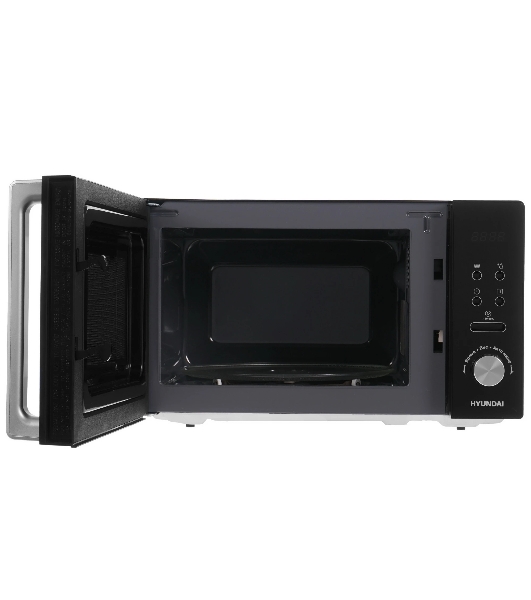 Микроволновая печь Hyundai HYM-D3001 черный, 20 л, 700 Вт, переключатели - сенсор, поворотный механизм