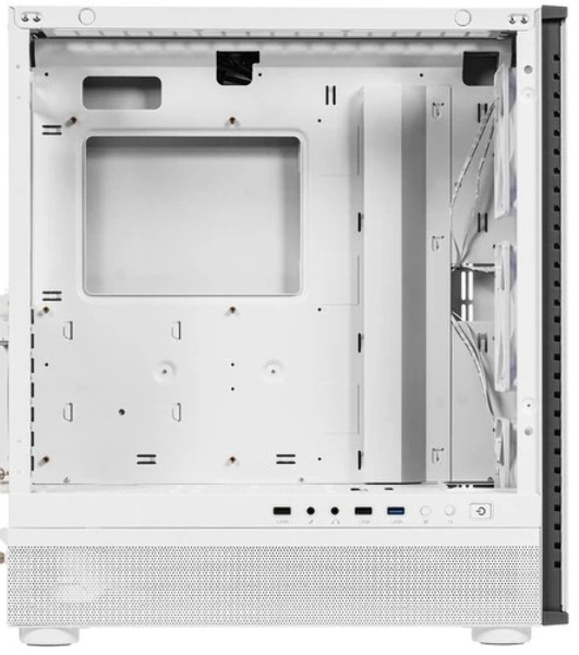 Компьютерный корпус PCCooler ME200 MESH WH, Mesh Full Tower, белый, TG, SPCC, 3x120мм ARGb E-ATX, ATX, mATX, mITX 180/380/220мм 4x2.5', 2x3.5', 7+3xPCI 1xUSB-A 3.0, 2xUSB-A 2.0 432x225x495мм