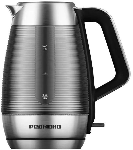Чайник электрический Redmond KG253 1.5 л, 2200 Вт, хром