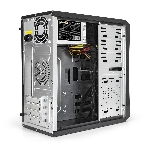 Компьютерный корпус ExeGate EX284018RUS Minitower BA-201 Black, mATX, (AA350, 80мм), 2*USB, Audio, фото5