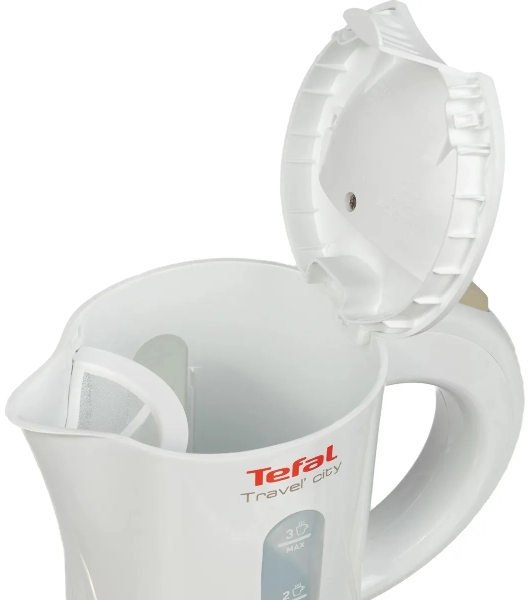 Электрочайник Tefal KO120130 белый/бежевый, 0.5 л, 650 Вт, скрытый нагревательный элемент