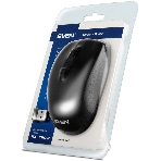 Мышь беспроводная SVEN RX-220W черный, 1600 dpi, радиоканал, USB, кнопки - 4, фото2