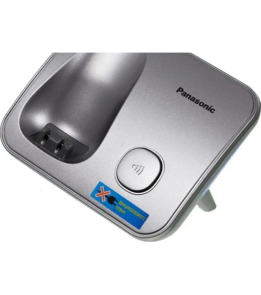 Телефон беспроводной (DECT) Panasonic KX-TG6811RUM (серебристый) Беспроводной DECT,40 мелодий,телефонный справочник 120 зап.