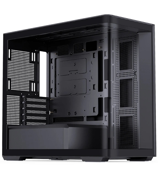 Корпус без блока питания Корпус JONSBO D300 Black MATX без БП, боковая панель из закаленного стекла, mini-ITX, micro-ATX, черный