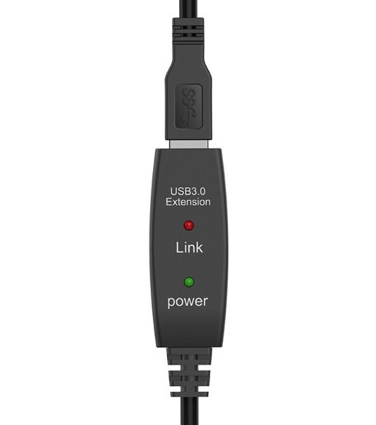 Кабель-адаптер USB3.0-repeater Aopen, удлинительный активный Am-->Af 5м QUST/qust ACU827A-5M