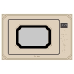 Встраиваемая микроволновая печь Korting KMI 825 RGb бежевый, 25 л, 900 Вт, переключатели - сенсор, фото 1