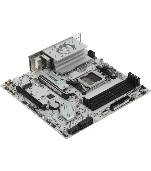 Материнская плата MSI B840M GAMING PLUS WIFI6E, AM5, AMD B840, 4xDDR5, 4xSATA, 2xM.2, 1xPCIe 4.0 x16, 1xPCIe 3.0 x4, 1xHDMI (v2.1), 1xUSB-C 10Gbps, 1xUSB-A 10Gbps, 2xUSB-A 5Gbps, 4xUSB-A 2.0, 1x2.5Gb LAN, Wi-Fi 6E, Bluetooth 5.3, 2x3.5 мм, 7.1, mATX