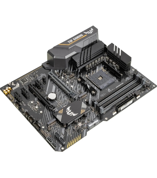 Материнская плата ASUS TUF GAMING B450-PLUS II, AM4, AMD B450, 4xDDR4, 6xSATA, 2xM.2, 1xPCI-E 3.0 x16, 1xPCI-E 2.0 x16, 3xPCI-E x1, 1xHDMI, 1xDP, 1x 1Gb LAN, 4xUSB 3.2 Gen 1, 1xUSB 3.2 Gen 2, 1xUSB-C 3.2 Gen 2, 5x3.5 мм, 7.1, ATX