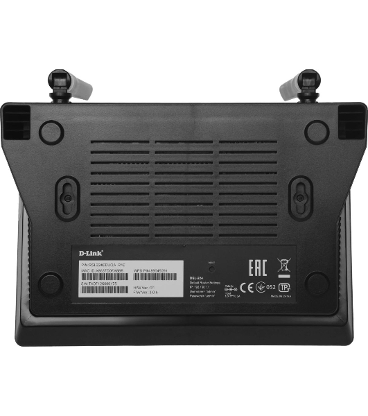Роутер беспроводной D-Link DSL-224 10/100BASE-TX