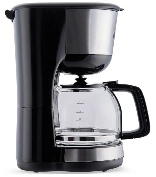 Кофеварка капельная Domfy metal DSM-CM301 1000Вт черный/серебристый