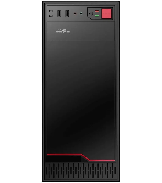 Компьютерный корпус KingPrice KPCC-MD201 черный без БП ATX 1x80мм 4x120мм 2xUSB 2.0 audio