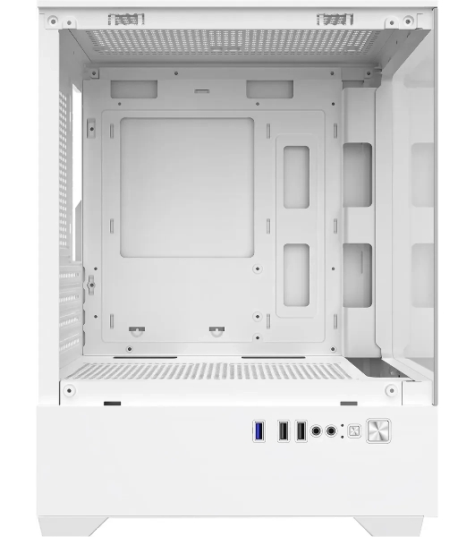 Компьютерный корпус Bloody CC-125 белый без БП mATX 5x120мм 2xUSB2.0 1xUSB3.0 audio bott PSU