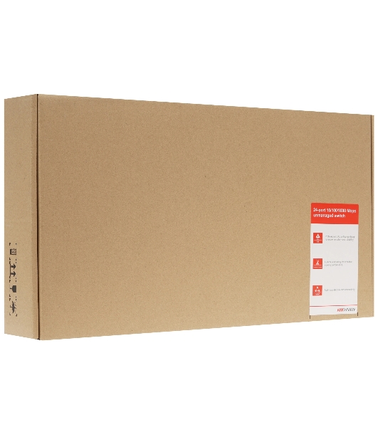 Коммутатор Hikvision DS-3E0524-E(C), 24×1 Гбит/с, неуправляемый