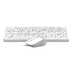 Комплект клавиатура+мышь A4Tech FStyler F1010 проводной, USB, 1600 DPI, белый/серый, фото10