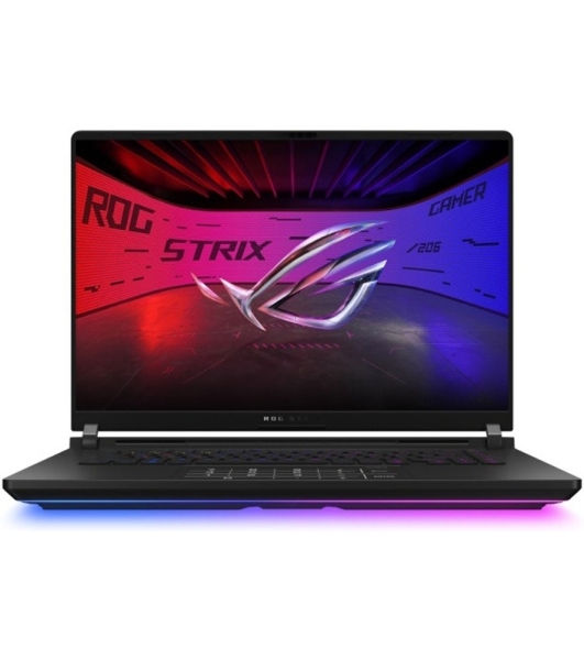 Ноутбук ASUS ROG Strix SCAR 16 G635LX-RW041 16'(2560x1600 miniLED (матовый, 240Hz, 3ms))/Intel Core Ultra 9 275HX(2.7Ghz)/32Gb/1024PCISSDGb/noDVD/Ext:NVIDIA GeForce RTX 5090(24576Mb)/Cam/BT/WiFi/90WHr/war 1y/2.8kg/Off черный/DOS + NumberPad