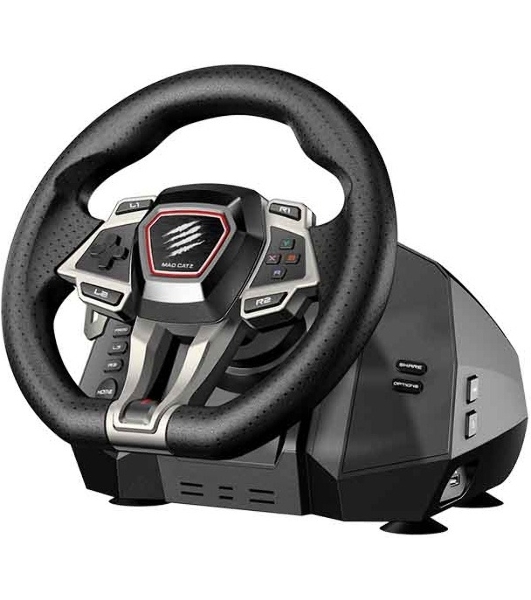 Руль Mad Catz M.2.X. PRO (USB, вибрация, 3 педали, рычаг переключения, D-Pad)
