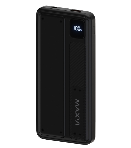 Портативный аккумулятор Maxvi PB10-10 10000 мАч, 2A USB + кабели: Type-C/Lightning
