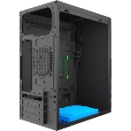 Компьютерный корпус с блоком питания 450Вт. Case Forza mATX, 450W, 2xUSB 2.0, Black, w/o FAN, 8 см fan PSU, power cord, фото2